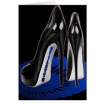 Stiletto Art - Black and Blue