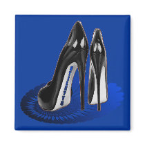 Stiletto Art - Black and Blue