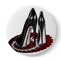 Stiletto Art - Black and Maroon