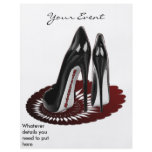 Stiletto Art - Black and Maroon flyers