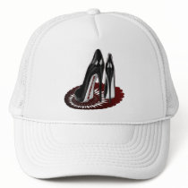 Stiletto Art - Black and Maroon