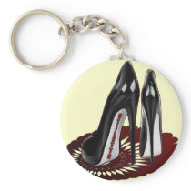 Stiletto Art - Black and Maroon