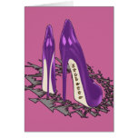 Stiletto Art - Shoe Fetish - Purple cards