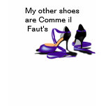 stiletto black and purple, My other shoesare Co... t-shirts