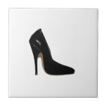 Stiletto Heel Right Side Black The MUSEUM Zazzle tiles