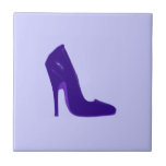 Stiletto Heel Right Side Blue The MUSEUM Zazzle tiles