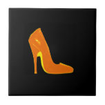 Stiletto Heel Right Side Gold The MUSEUM Zazzle tiles