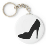 stiletto high heeled shoe icon keychains