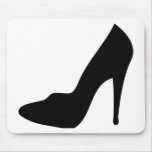 stiletto high heeled shoe icon mousepads