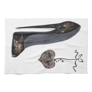 Stiletto shoe art kitchen towels