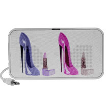 Stiletto's and Lipstick Doodle Mini Speakers