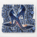 Stiletto's Blue Cat Spots mousepads