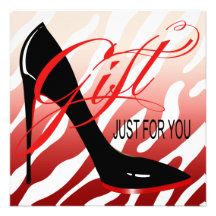 Stilettos Gift Certificate Invitation