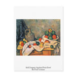 Still Drapery Jug And Fruit Bowl By Paul Cezanne Post Cards