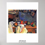 Still Ginger Jar By Paul Cezanne Print