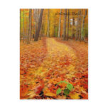 Still green, Autumn trails postcards