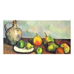 Still Jug And Fruit By Paul Cézanne (Best Quality) photo cards