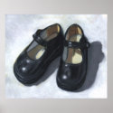 STILL LIFE ART: PAIR OF SMALL GIRL'S SHOES posters