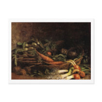 Still Life Basket of Vegetables, Vincent van Gogh Post Card