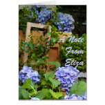 Still Life Blue Hydrangeas Greeting Card