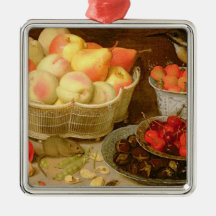 Still life christmas tree ornaments