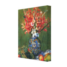 Still Life Flowers Fruit by Renoir, Impressionism Canvas Prints