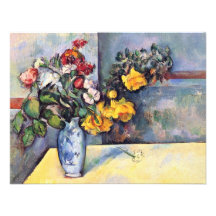 Still Life Flowers In A Vase By Paul Cézanne Personalized Invite