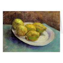 Still Life, Lemons on Plate, Vincent van Gogh Greeting Cards