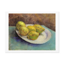Still Life, Lemons on Plate, Vincent van Gogh Post Card