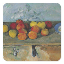 Still life of apples and biscuits, 1880-82 stickers