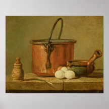 Still Life of Cooking Utensils, Cauldron Print