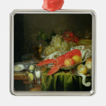 Still Life of Oysters and Lobsters Christmas Ornament