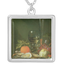 Still Life of Oysters, Grapes, Bread Jewelry