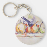 Still Life Saucepan by Cezanne, Impressionism Art Keychain