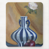Still Life Vase and Rose Mouse Pads