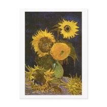 Still Life:Vase, Five Sunflowers, Vincent van Gogh Post Card