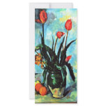 Still Life Vase With Tulips By Paul Cézanne rack cards
