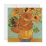 Still life - Vase with twelve Sunflowers, van Gogh invitations