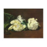 Still life, white peonies - Edouard Manet Postcard