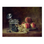 Still Life with a Basket of Peaches Postcard