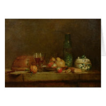 Still Life with a Bottle of Olives, 1760 Cards