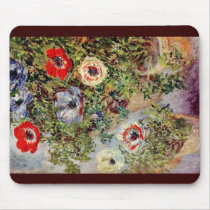 Still Life With Anemones By Claude Monet Mouse Pads