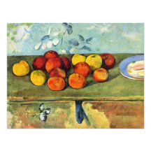 Still Life With Apples And Biscuits By Paul Cézann Personalized Invite