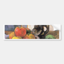 Still Life With Apples, Pears And Krug By Gauguin Bumper Sticker