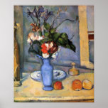 Still Life with Blue vase by Paul Cezanne posters