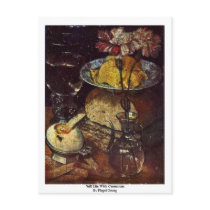 Still Life With Carnations By Flegel Georg Postcard