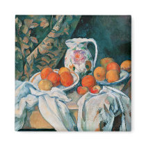 Still Life with Curtain, Paul Cézanne