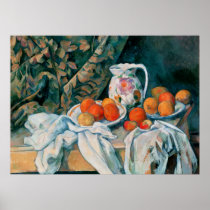 Still Life with Curtain, Paul Cézanne