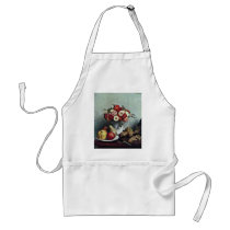 Still Life With Flowers And Fruit Aprons