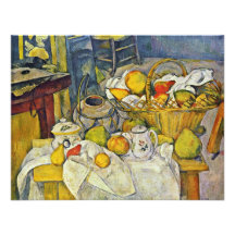 Still Life With Fruit Basket By Paul Cézanne Custom Invitations